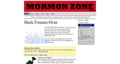 Desktop Screenshot of mormonzone.com